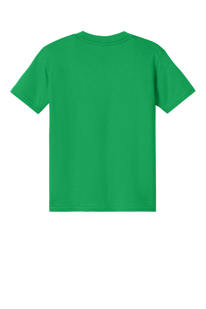 Rear View of IrishGreen Gildan Youth Softstyle Midweight Tee 65000B
