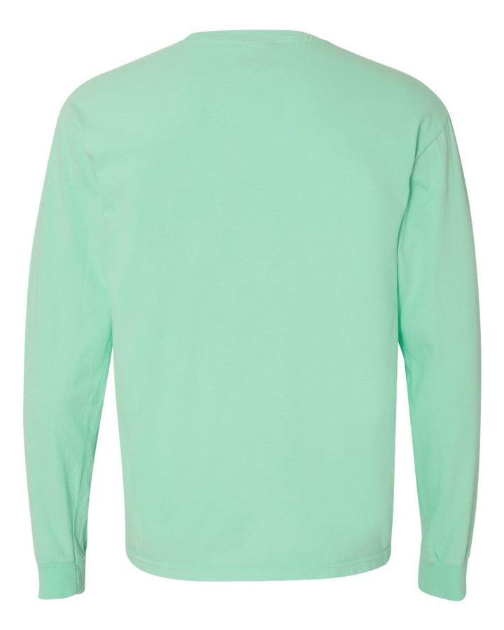 Rear View of Island Reef Garment-Dyed Heavyweight Long Sleeve T-Shirt - 6014