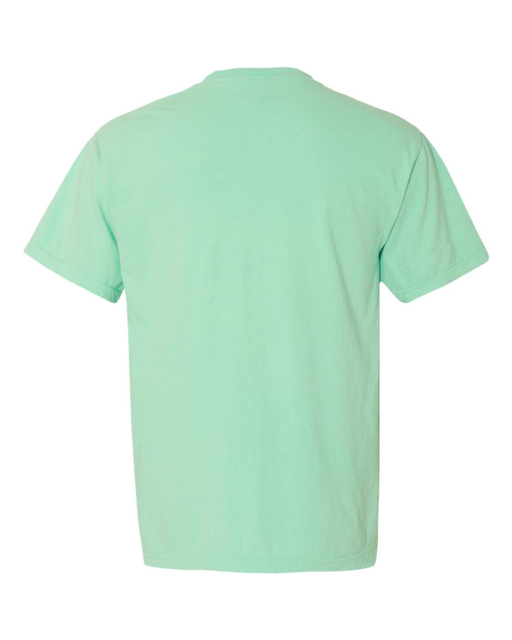 Rear View of Island Reef Garment-Dyed Heavyweight Pocket T-Shirt - 6030