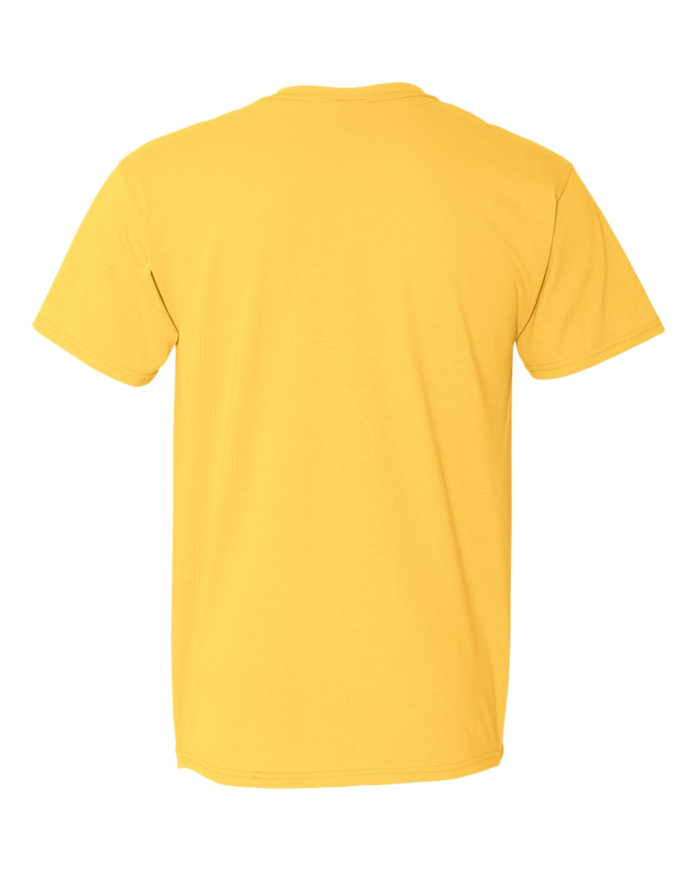 Rear View of Island Yellow Dri-Power® 50/50 T-Shirt - 29MR