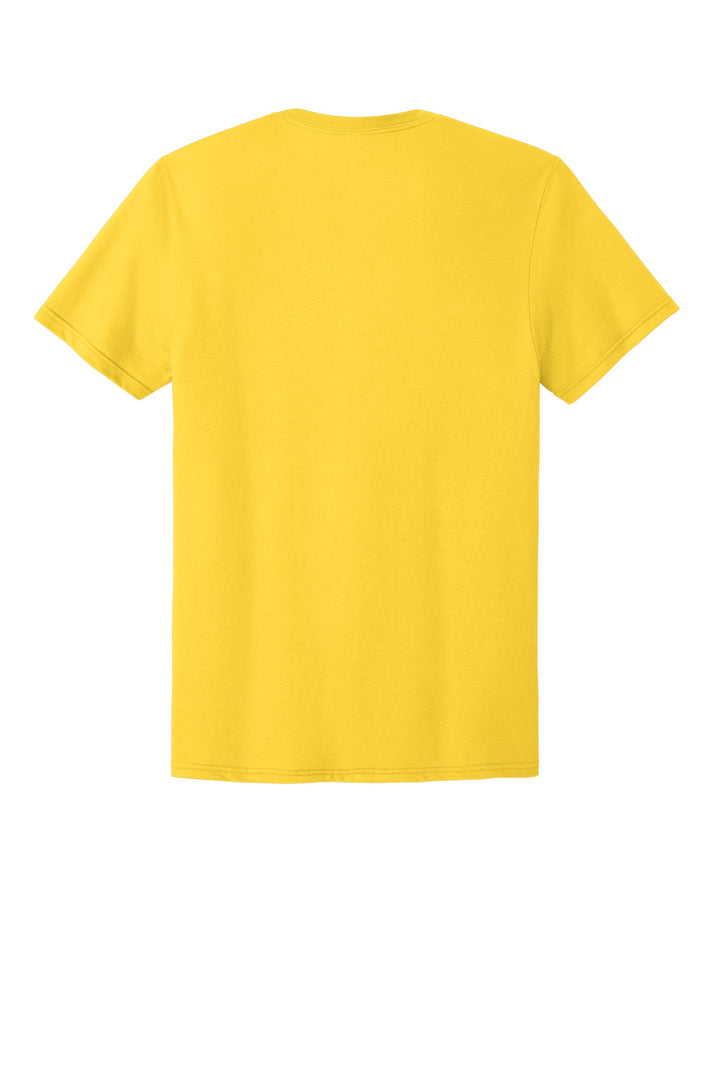 Rear View of Island Yellow Jerzees Classics Unisex Cotton T-Shirt 363M