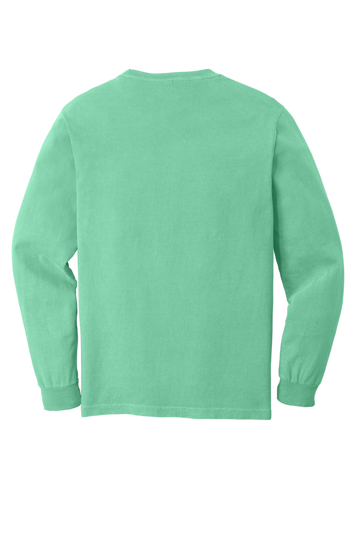 Rear View of IslandReef COMFORT COLORS Heavyweight Ring Spun Long Sleeve Pocket Tee. 4410