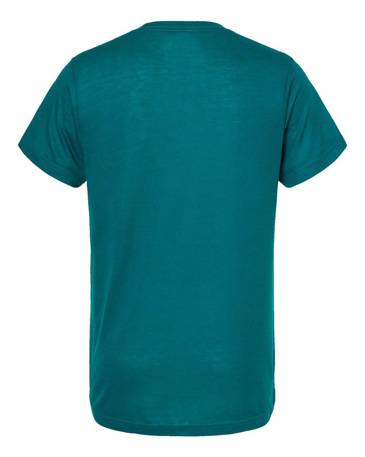 Rear View of Jade Tri Blend Tri-Blend T-Shirt - 254