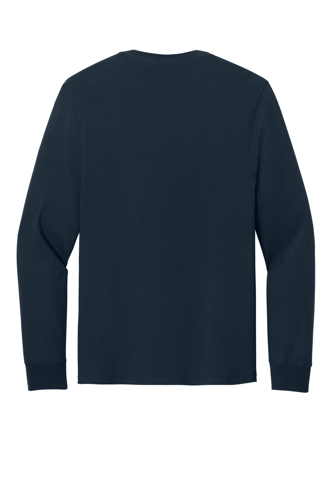 Rear View of JNavy Jerzees Classics Unisex Cotton Long Sleeve T-Shirt 363L