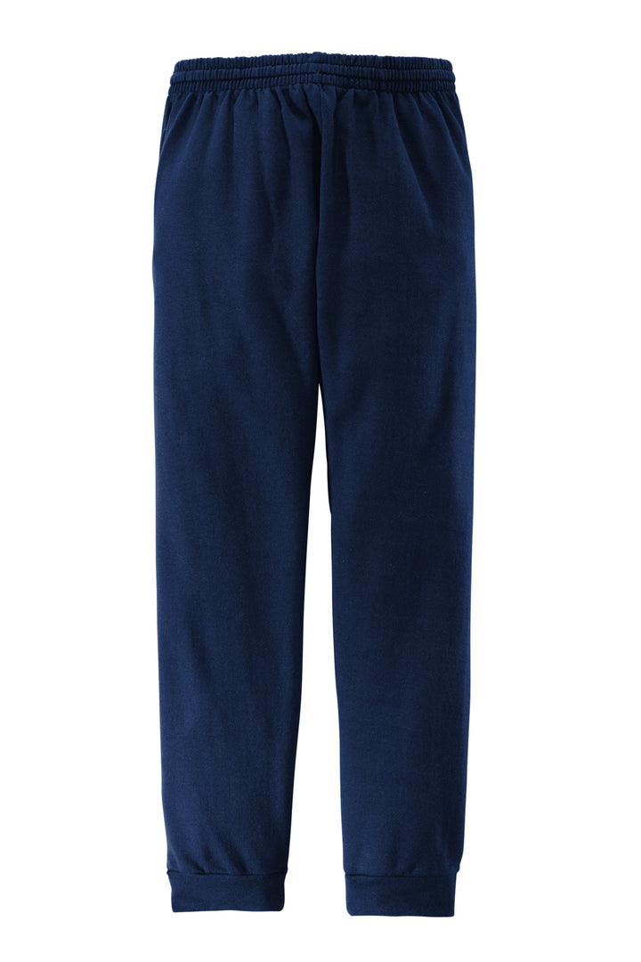 Rear View of JNavy Jerzees NuBlend Fleece Jogger 975MP