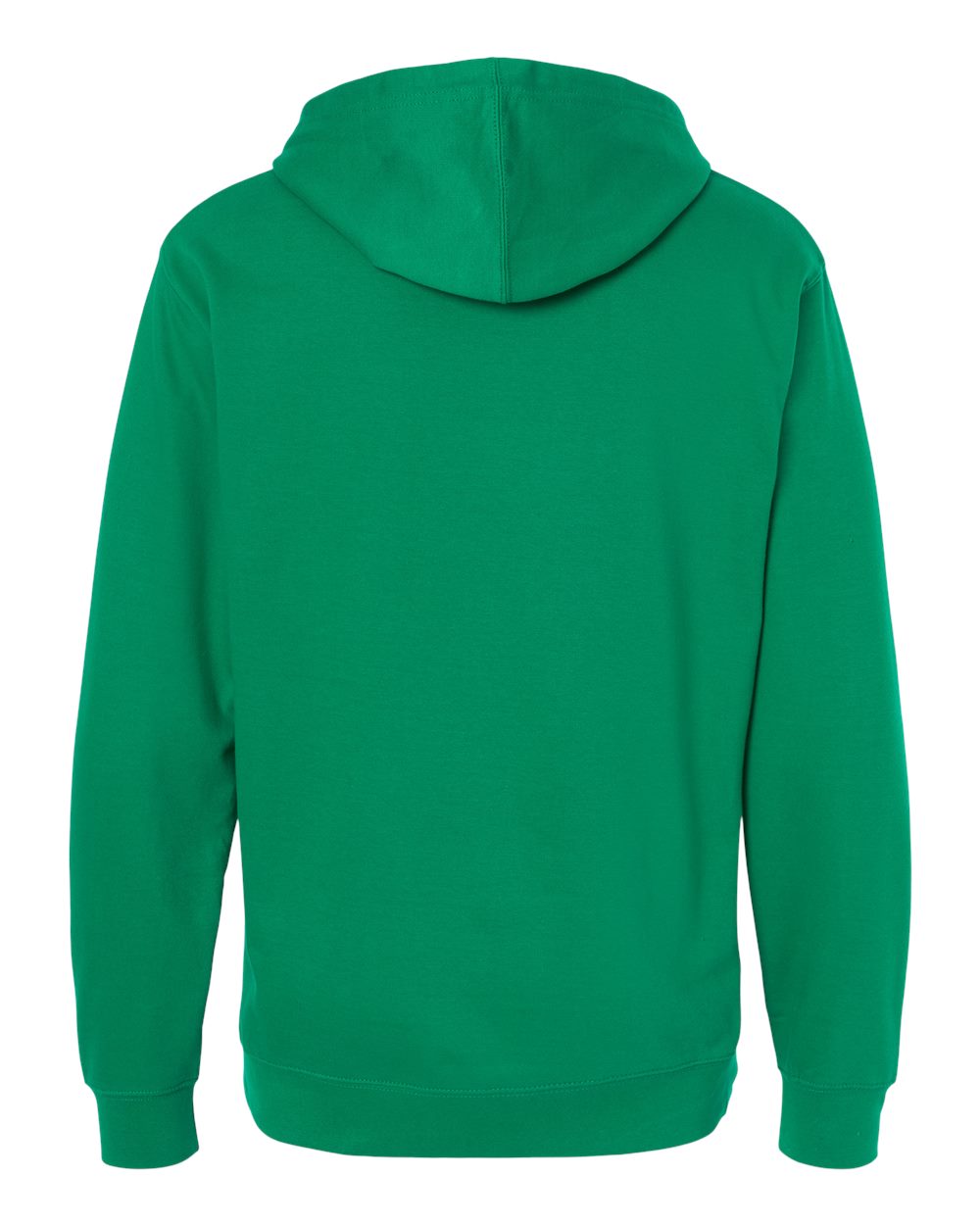 Rear View of Kelly Green Midweight Hooded Sweatshirt - SS4500