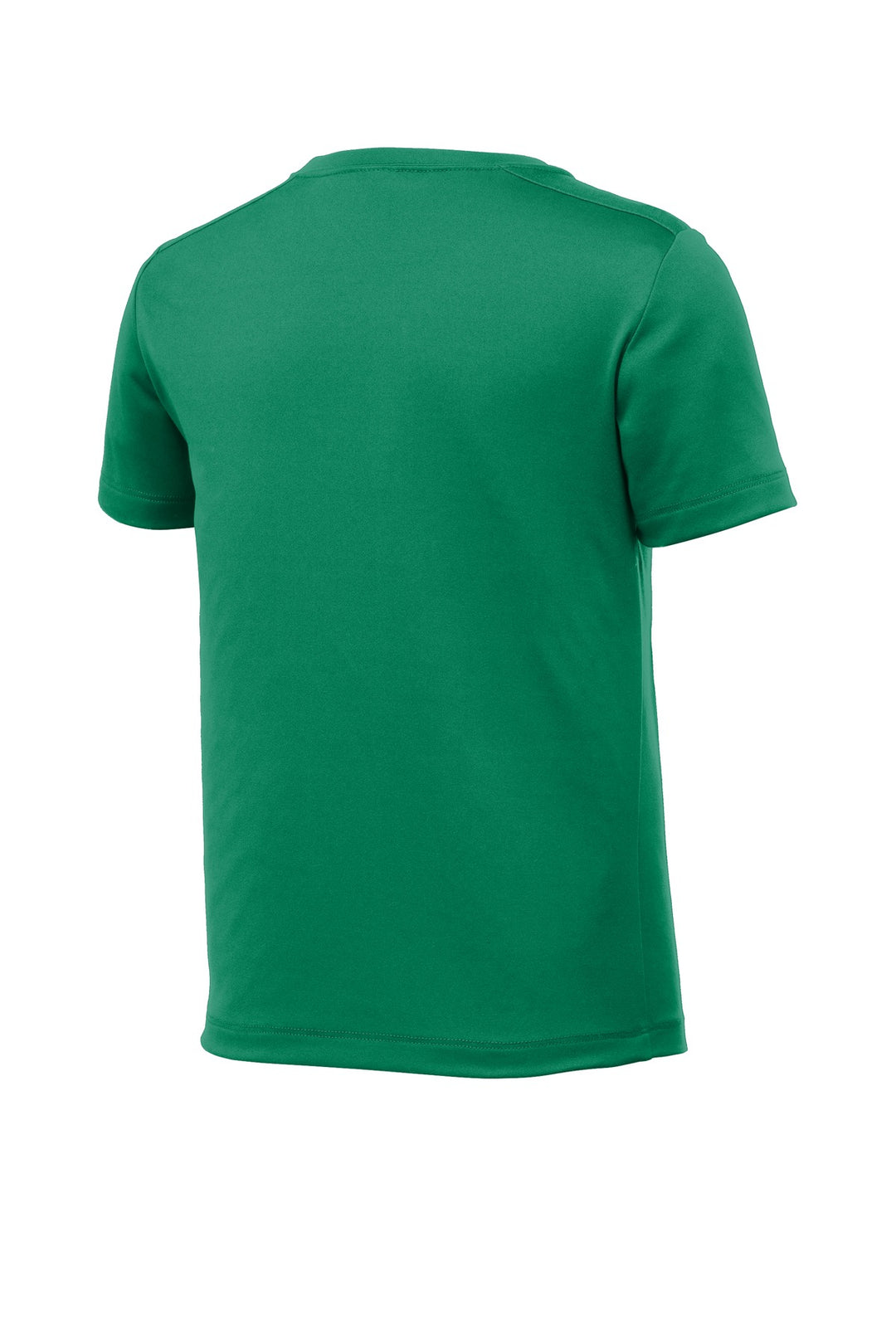 Rear View of Kelly Green Sport-Tek Youth Posi-UV Pro Tee. YST420