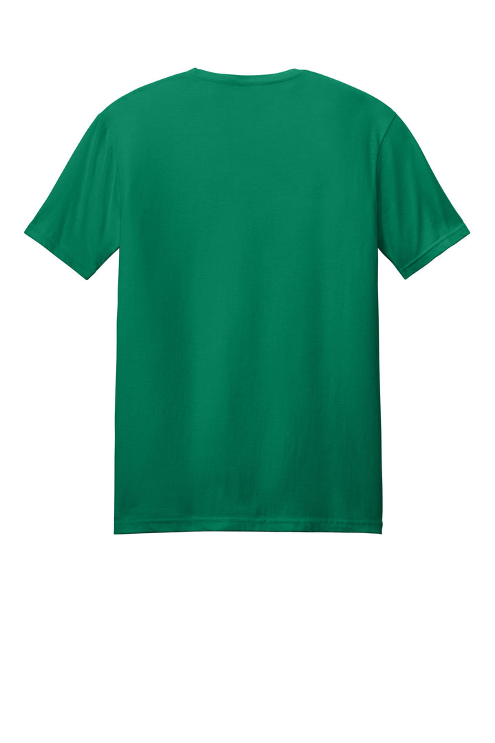 Rear View of KellyGreen Gildan Softstyle T-Shirt. 64000