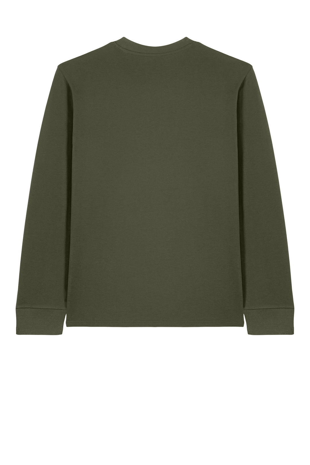 Rear View of KhakiGreen Stanley/Stella Unisex Creator 2.0 Long Sleeve Tee SXU022