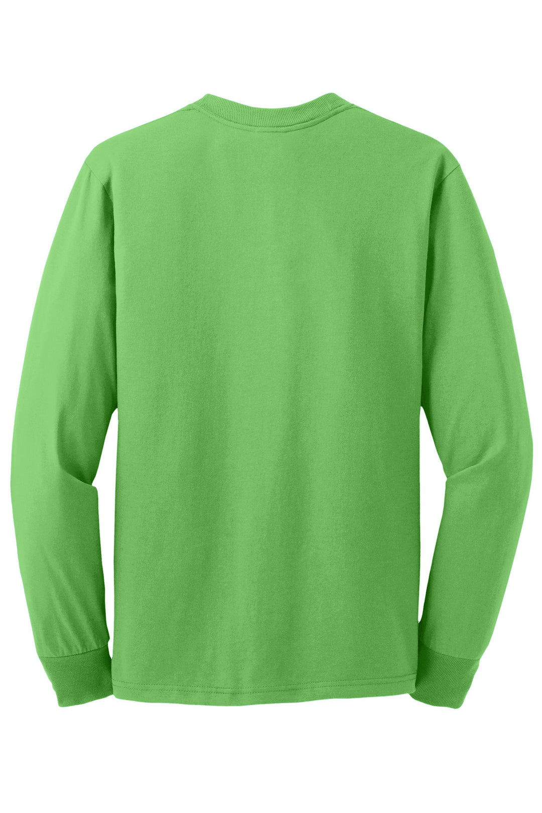 Rear View of Kiwi Jerzees - Dri-Power 50/50 Cotton/Poly Long Sleeve T-Shirt. 29LS