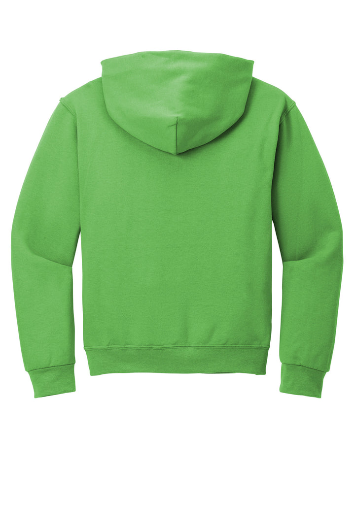 Rear View of Kiwi Jerzees NuBlend Pullover Hooded Sweatshirt. 996M