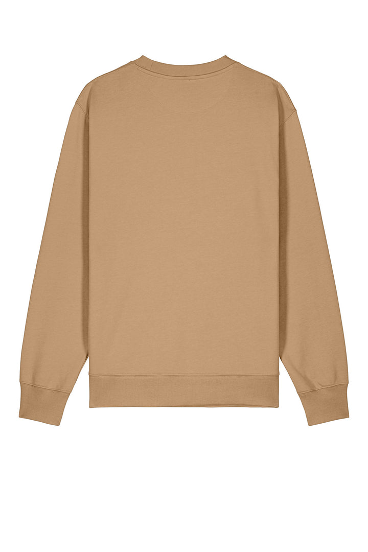Rear View of Latte Stanley/Stella Unisex Changer 2.0 Crewneck Sweatshirt SXU004