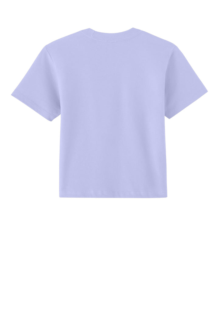 Rear View of Lavender Next Level Apparel Women's Heavyweight Boxy Tee NL7610