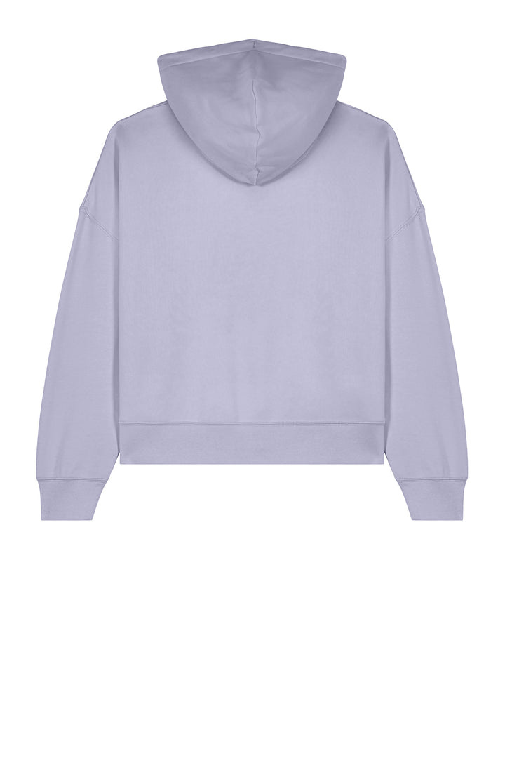 Rear View of Lavender Stanley/Stella Women's Stella Nora Hooded Sweatshirt SXW035