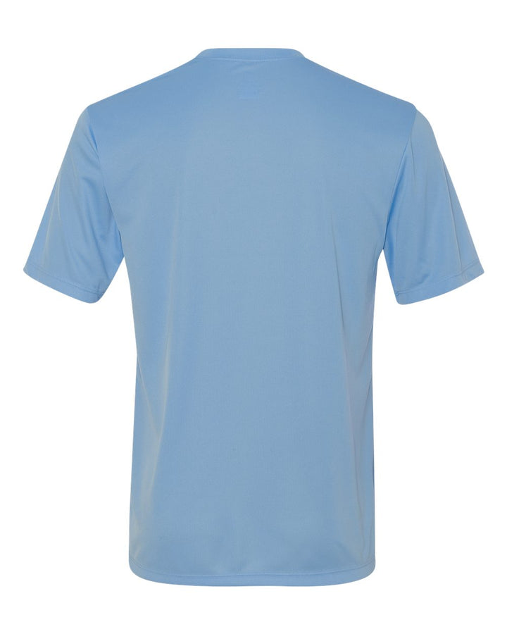 Rear View of Light Blue Cool DRI® Performance T-Shirt - 4820