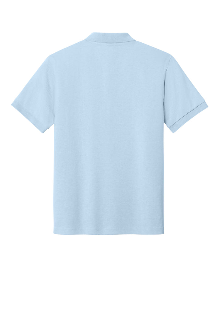 Rear View of Light Blue Gildan - DryBlend 6-Ounce Jersey Knit Sport Shirt. 8800