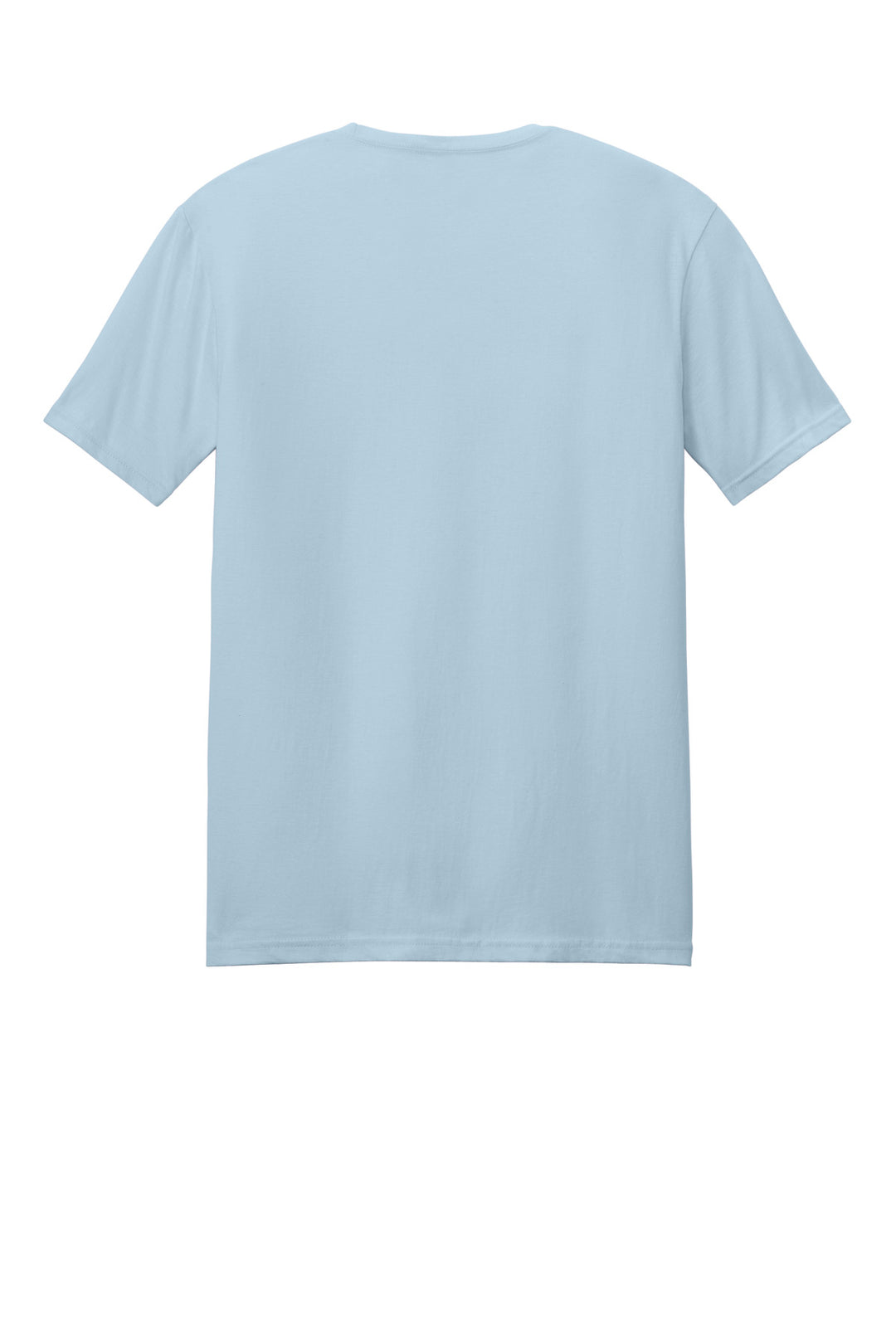 Rear View of Light Blue Gildan Softstyle T-Shirt. 64000