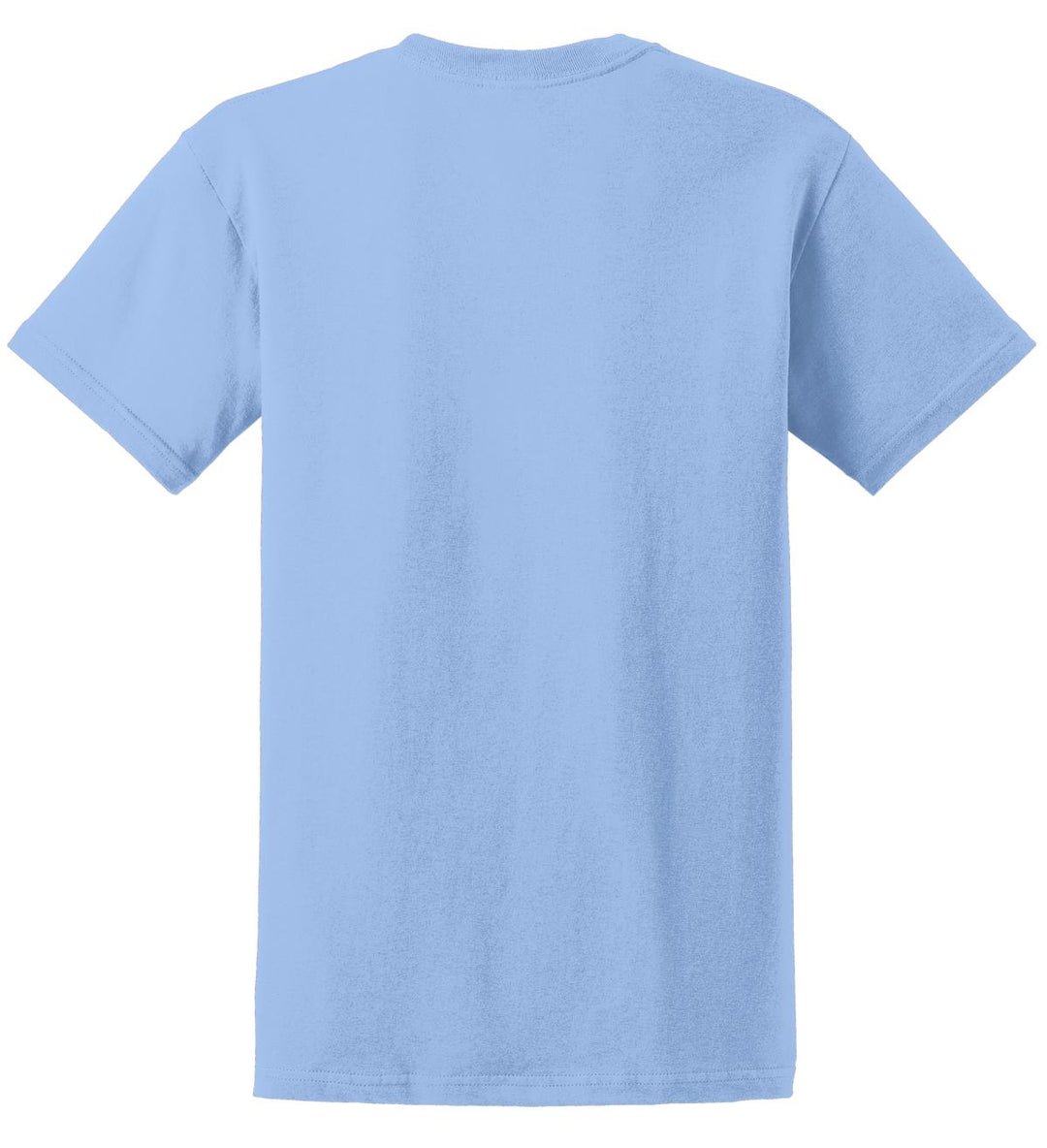 Rear View of Light Blue Gildan - Ultra Cotton 100% US Cotton T-Shirt. 2000