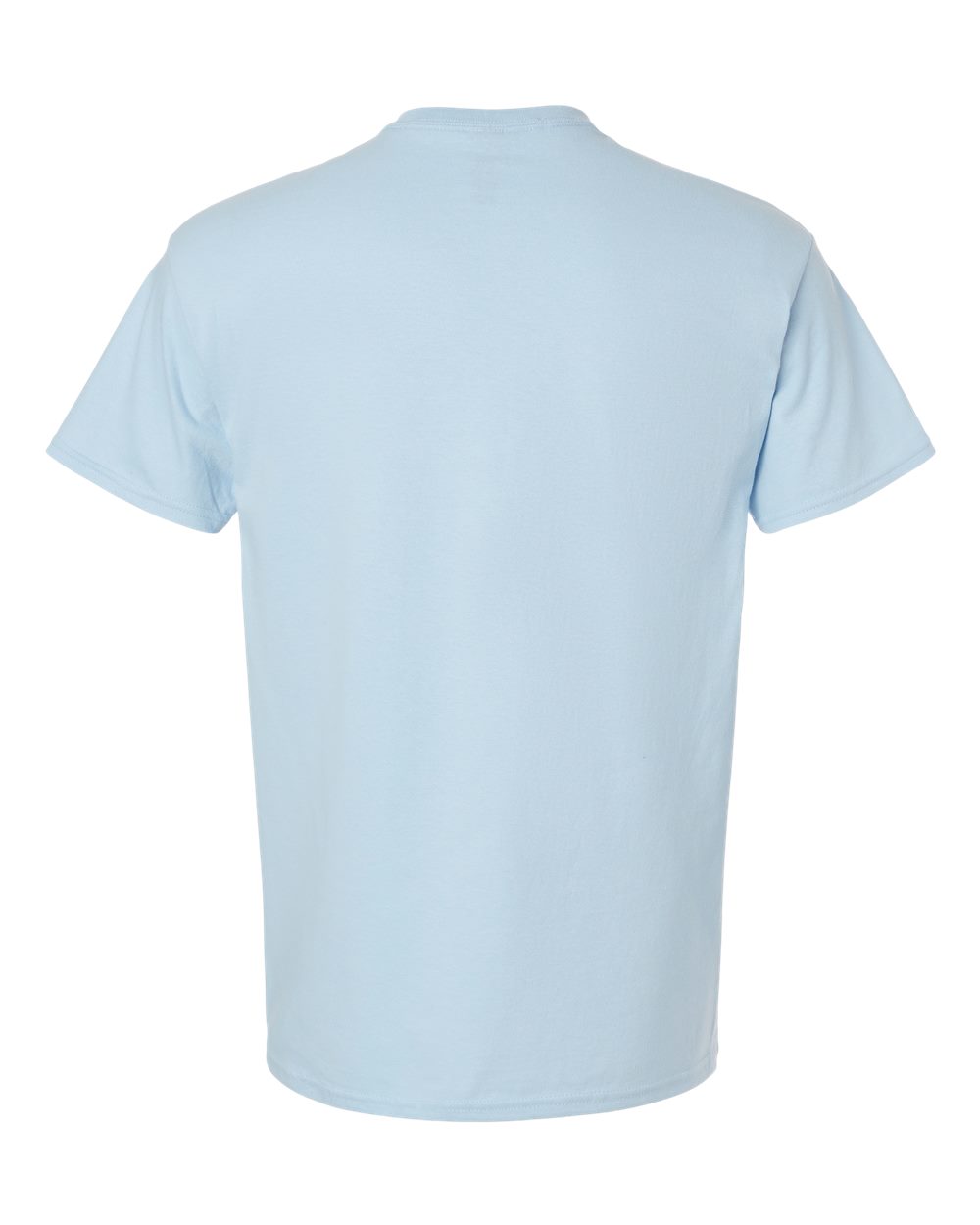 Rear View of Light Blue Ultra Cotton® T-Shirt - 2000