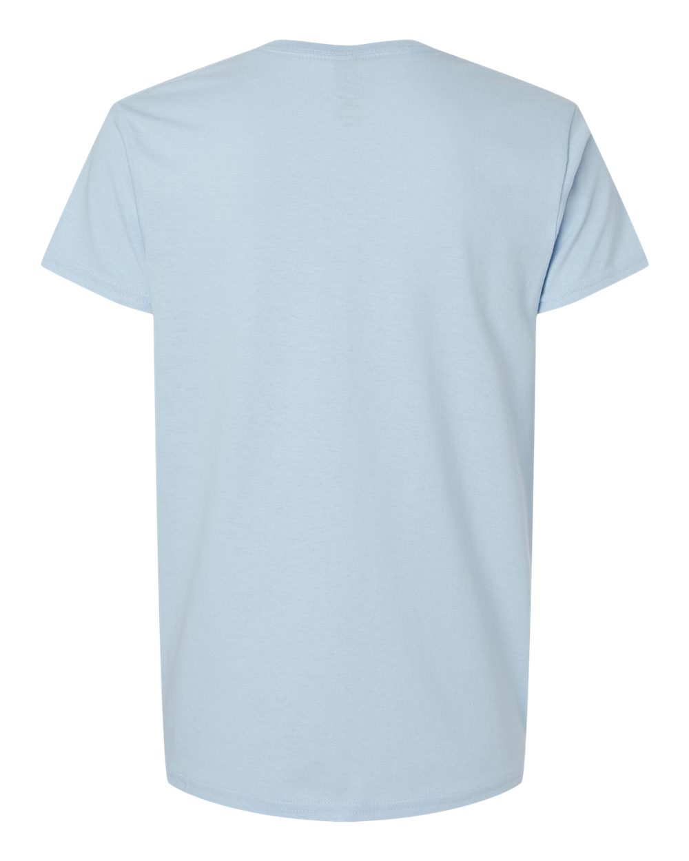 Rear View of Light Blue Ultra Cotton® Women’s T-Shirt - 2000L