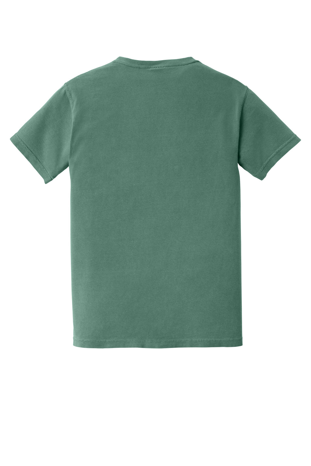 Rear View of Light Green COMFORT COLORS Heavyweight Ring Spun Pocket Tee. 6030