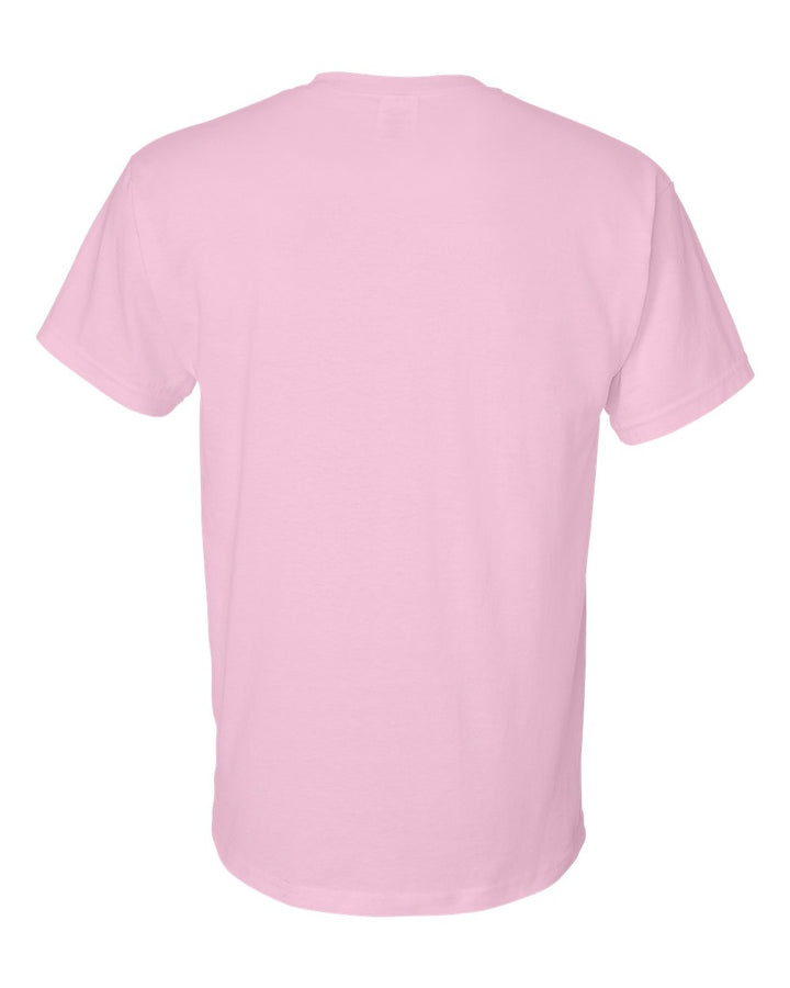 Rear View of Light Pink DryBlend® T-Shirt - 8000