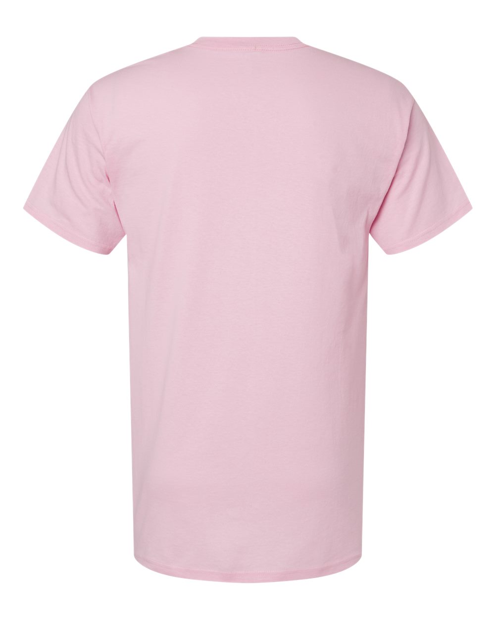 Rear View of Light Pink Gold Soft Touch T-Shirt - 4800