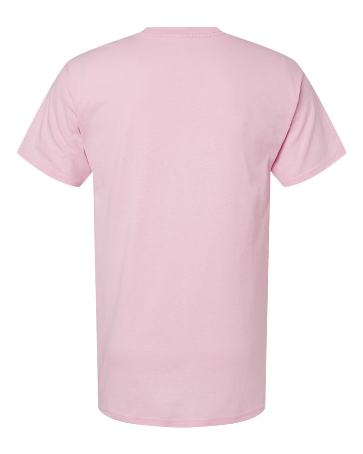 Rear View of Light Pink Gold Soft Touch T-Shirt - 4800
