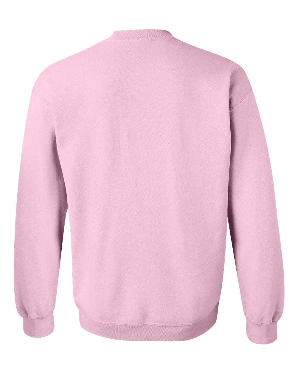 Rear View of Light Pink Heavy Blend™ Crewneck Sweatshirt - 18000