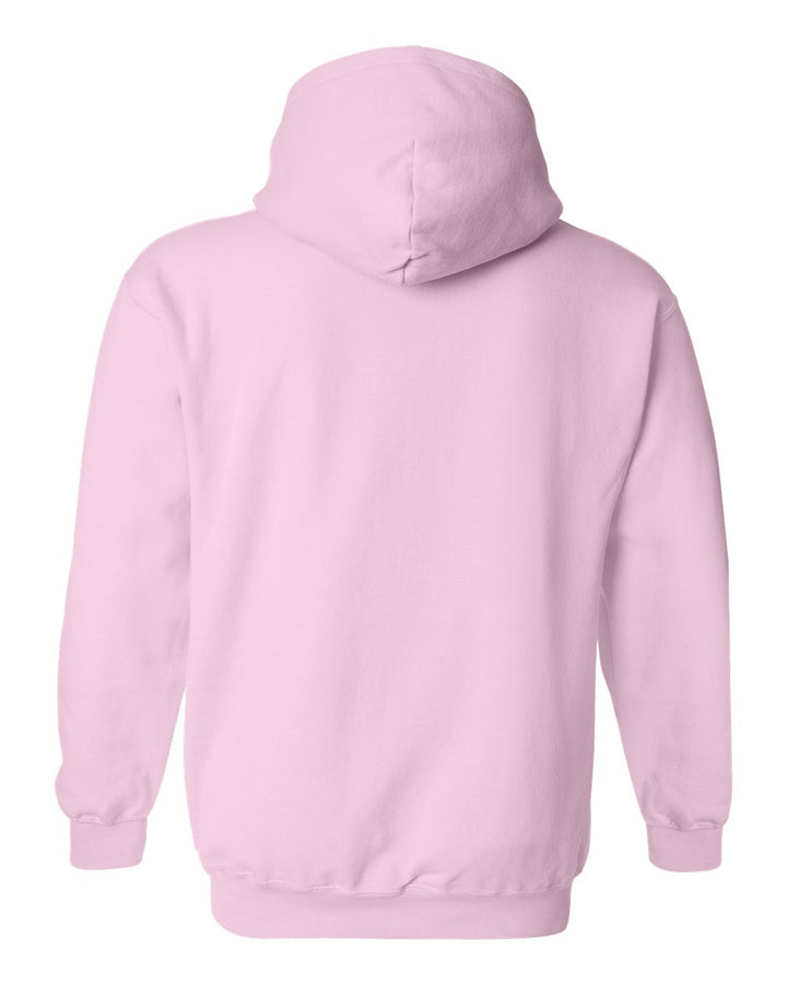 Rear View of Light Pink Heavy Blend™ Hooded Sweatshirt - 18500