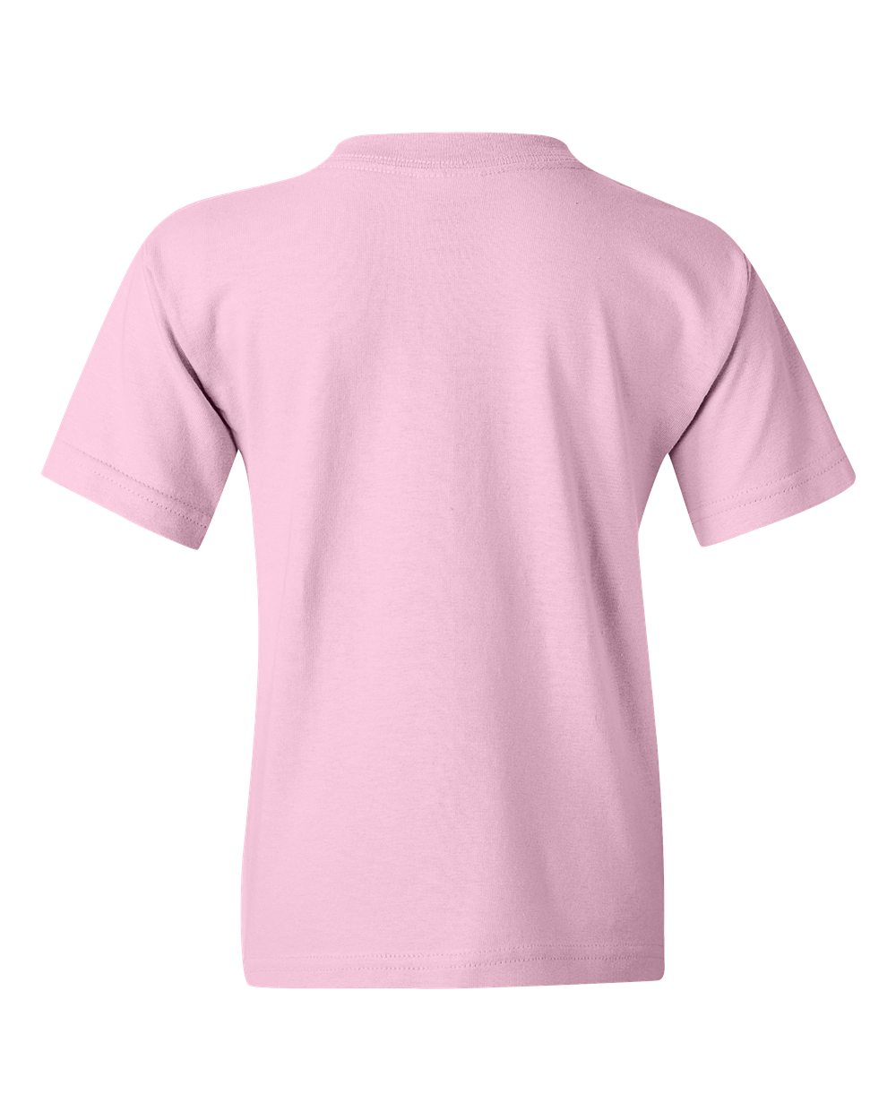 Rear View of Light Pink Heavy Cotton™ Youth T-Shirt - 5000B