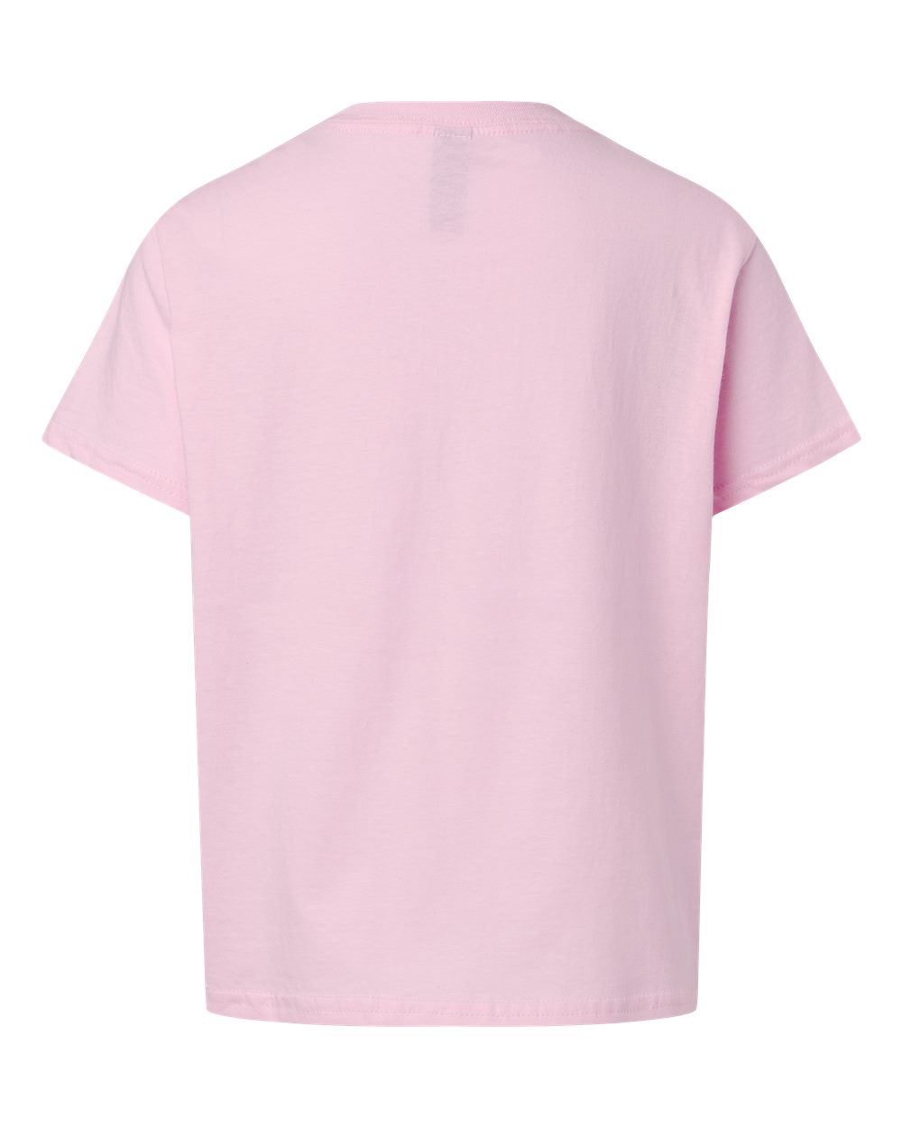 Rear View of Light Pink Softstyle® Youth T-Shirt - 64000B