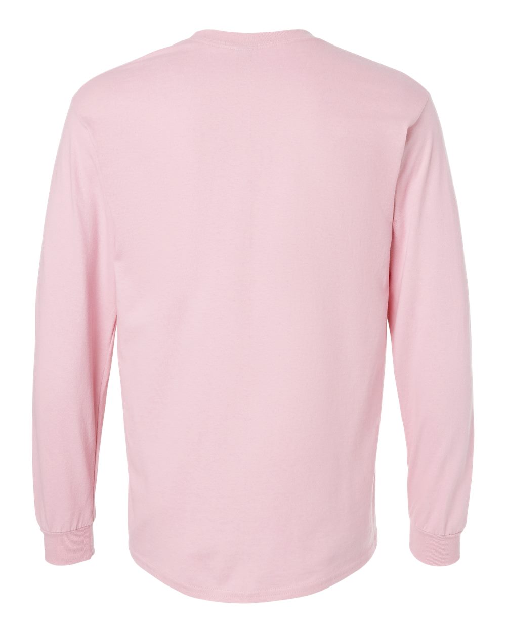 Rear View of Light Pink Ultra Cotton® Long Sleeve T-Shirt - 2400