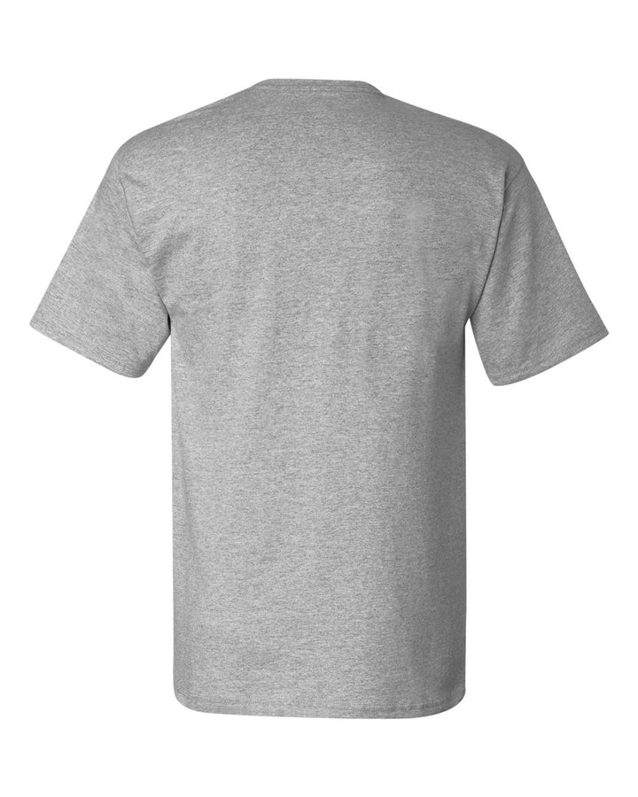 Rear View of Light Steel Authentic Pocket T-Shirt - 5590