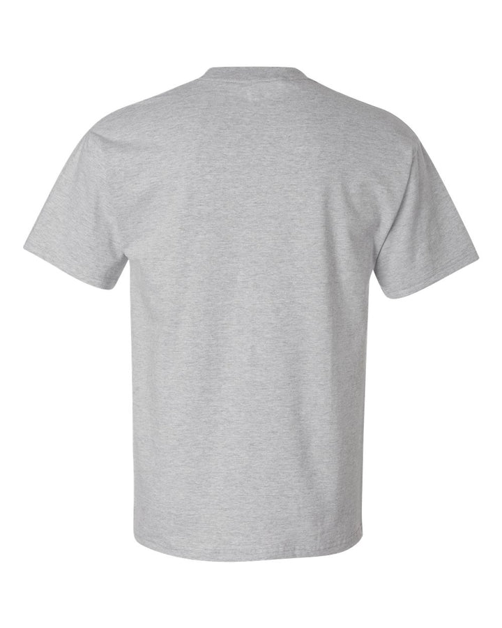 Rear View of Light Steel Beefy-T® T-Shirt - 5180