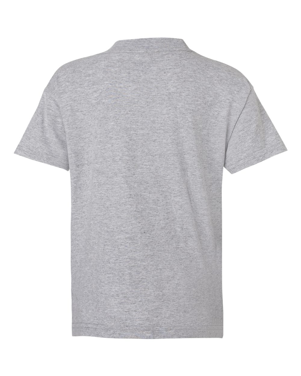 Rear View of Light Steel Essential-T Youth T-Shirt - 5480