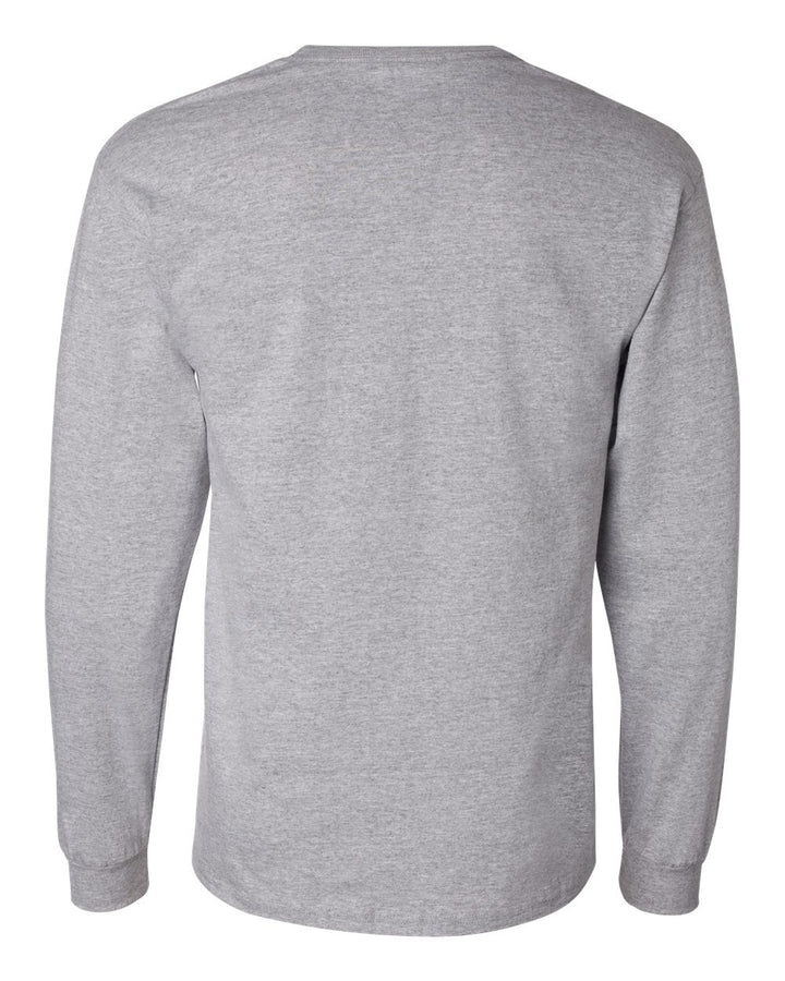 Rear View of Light Steel Long Sleeve T-Shirt - CC8C