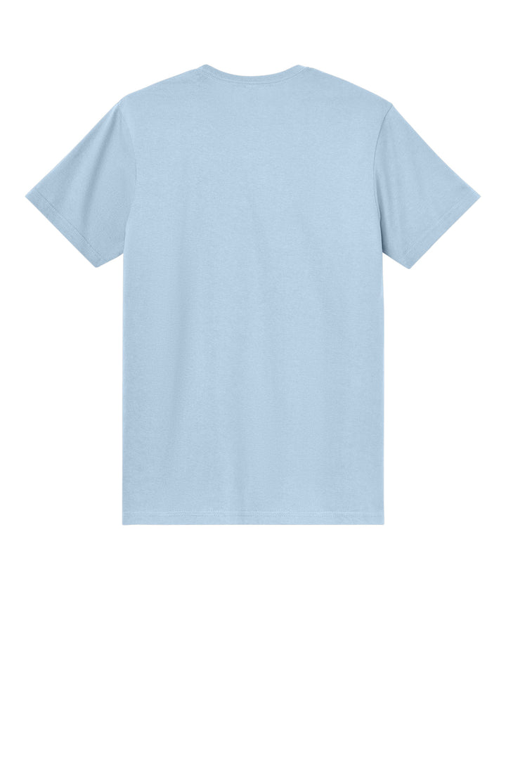 Rear View of LightBlue Gildan Light Cotton Tee 3000