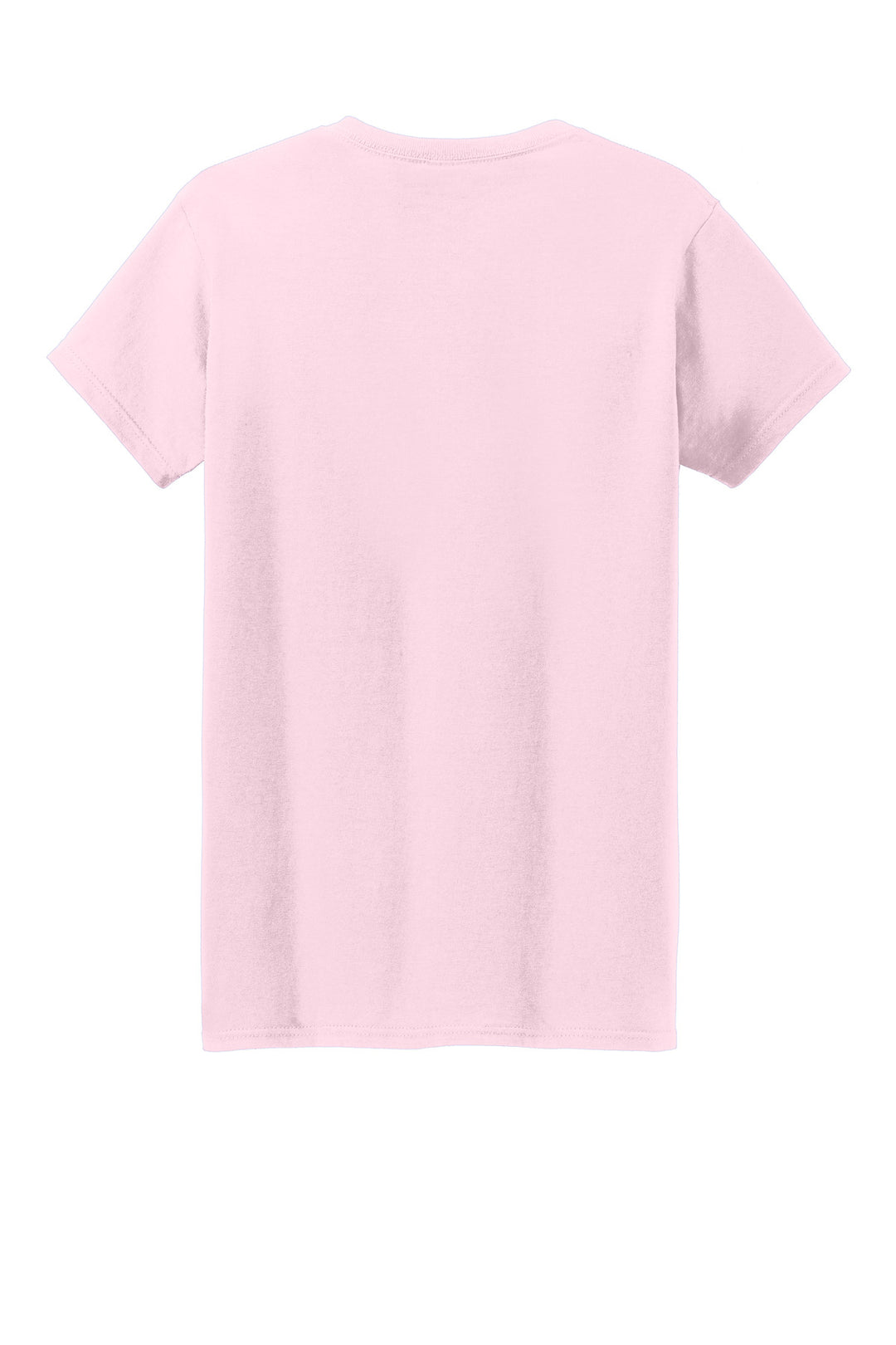 Rear View of LightPink Gildan Women's Heavy Cotton 100% Cotton T-Shirt. 5000L