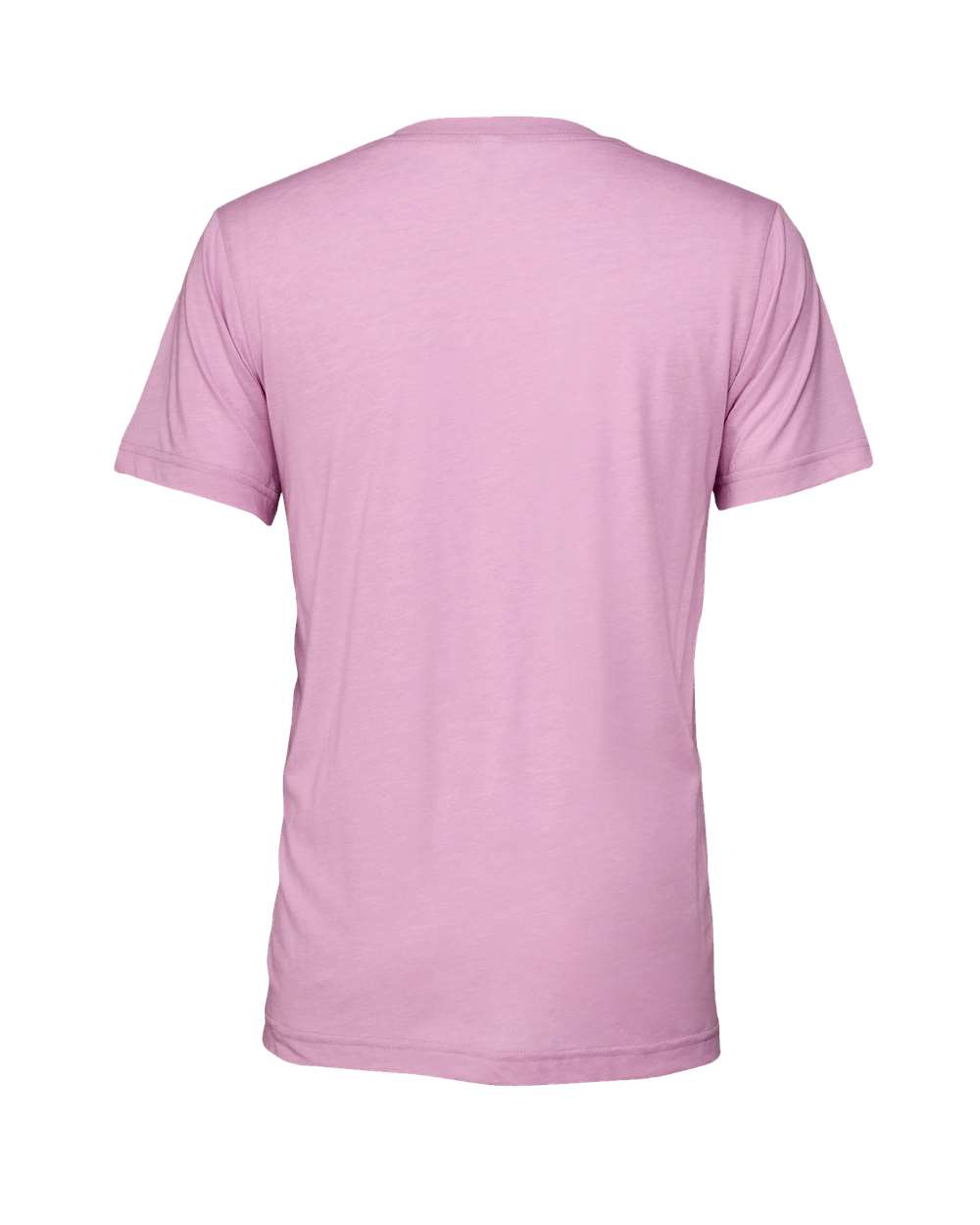 Rear View of Lilac Triblend Triblend Tee - 3413