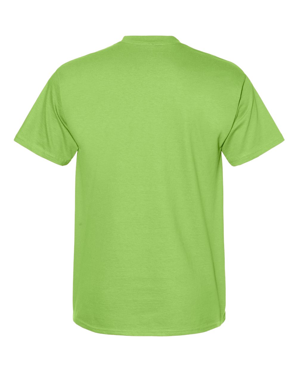 Rear View of Lime Beefy-T® T-Shirt - 5180