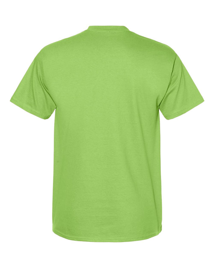 Rear View of Lime Beefy-T® T-Shirt - 5180