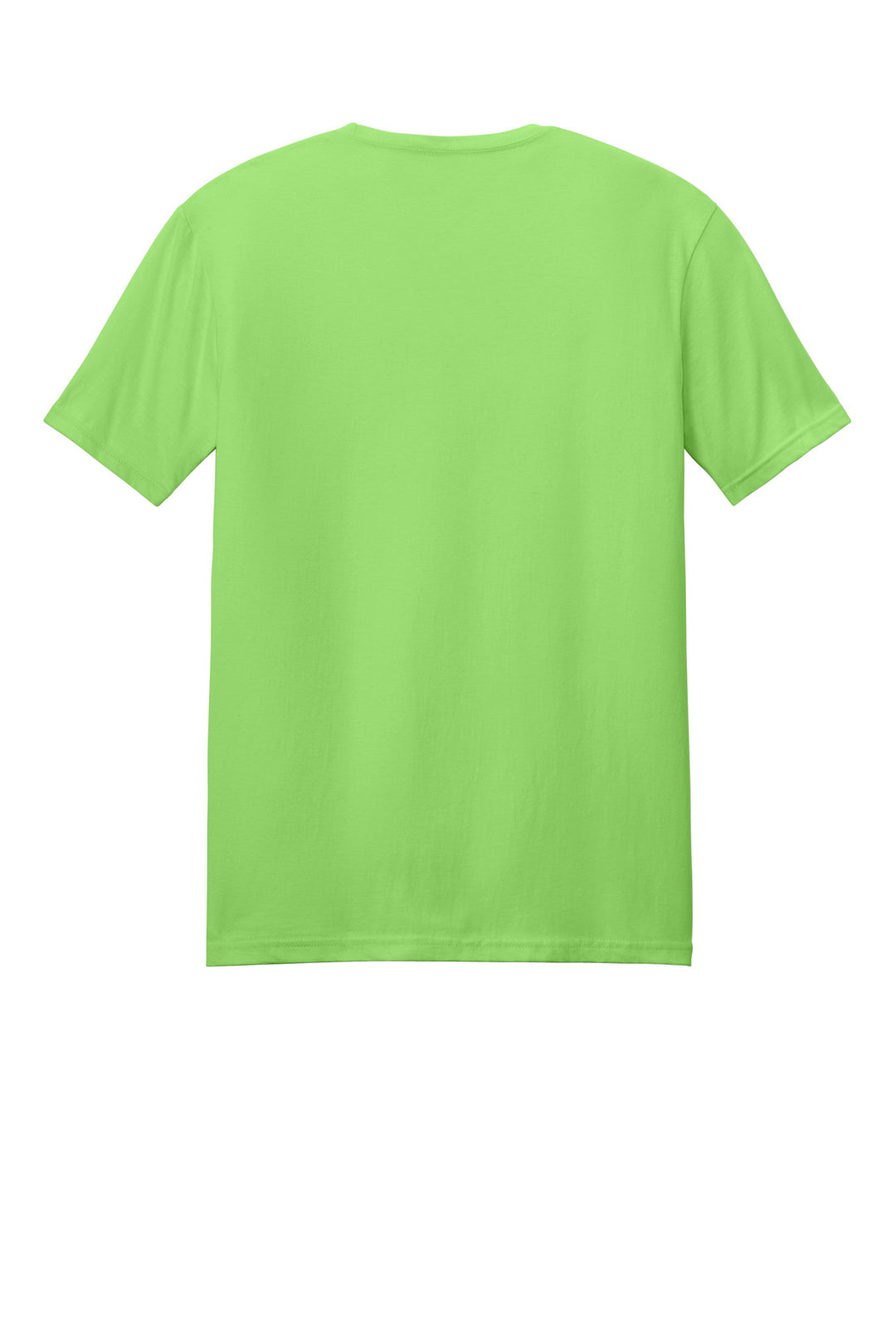Rear View of Lime Gildan Softstyle T-Shirt. 64000