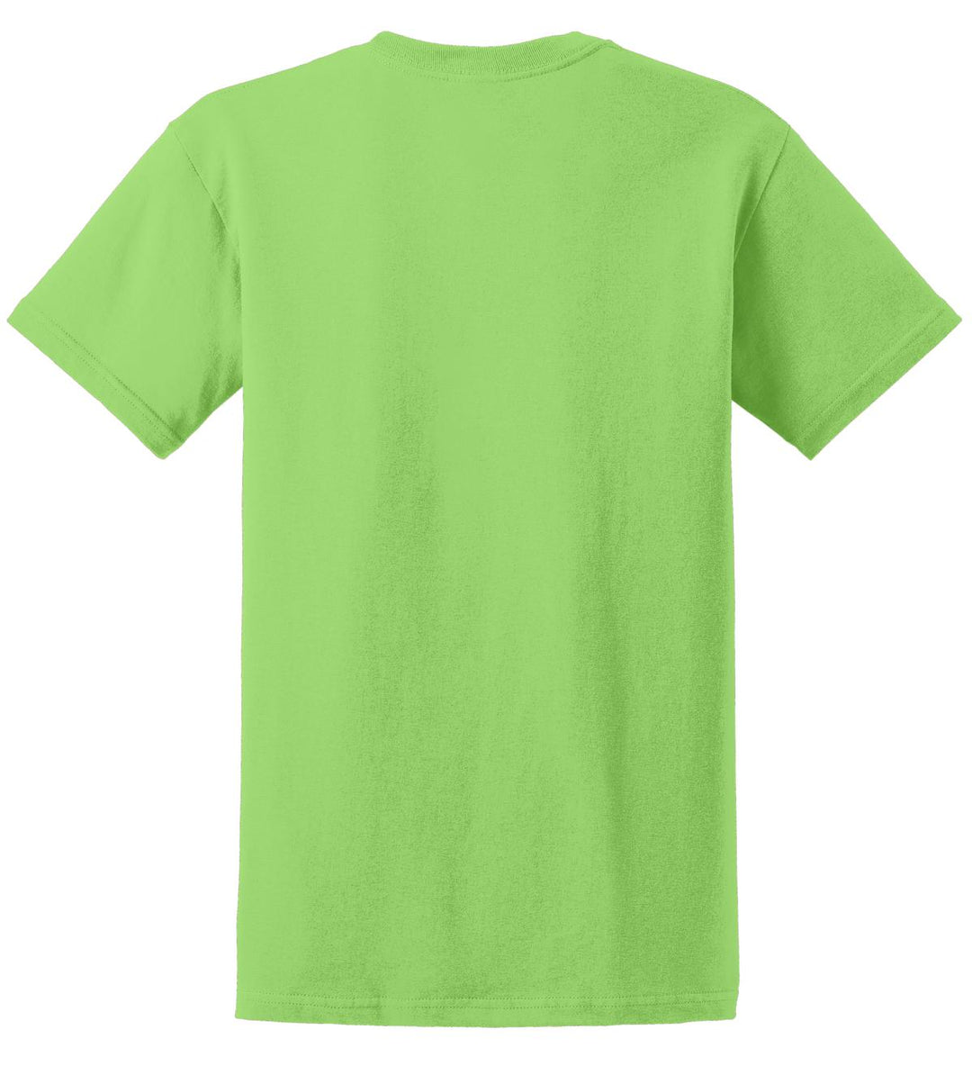 Rear View of Lime Gildan - Ultra Cotton 100% US Cotton T-Shirt. 2000