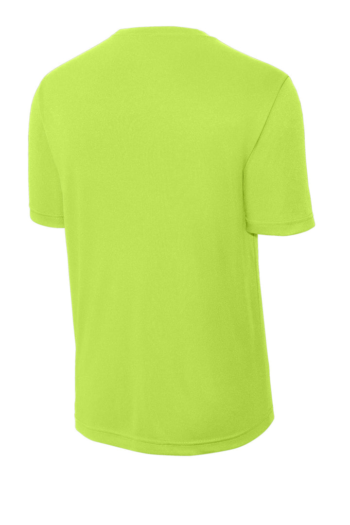 Rear View of Lime Shock Sport-Tek PosiCharge Competitor Tee. ST350