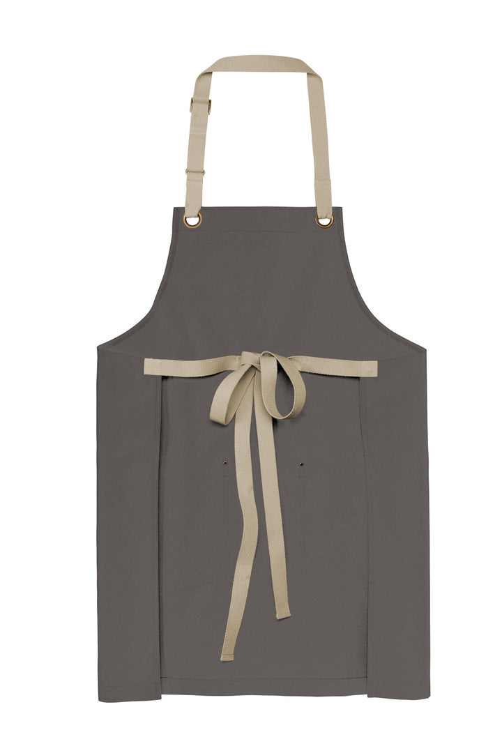 Rear View of Magnet/Stn Port Authority Canvas Full-Length Two-Pocket Apron A815