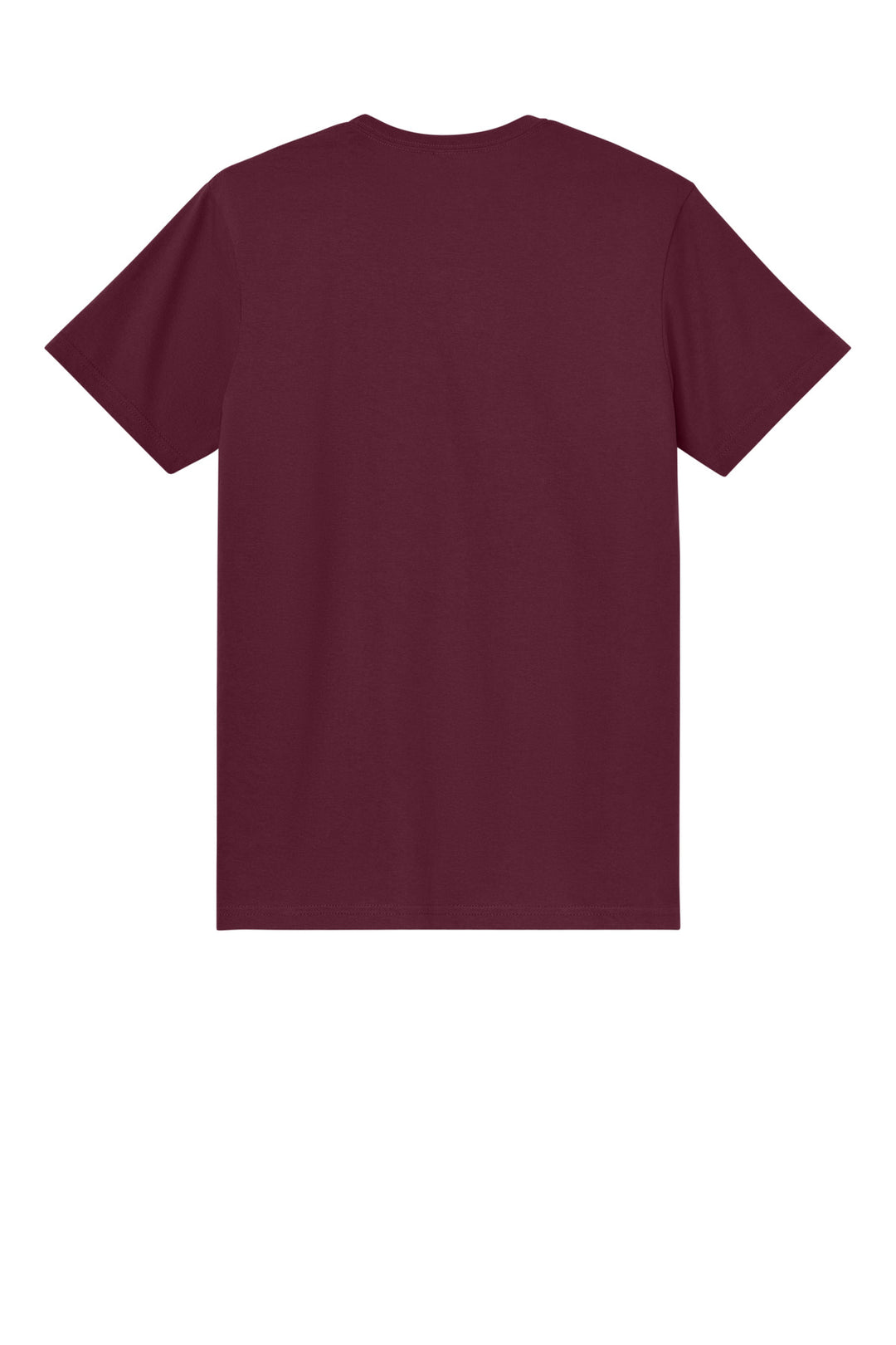 Rear View of Maroon Gildan Light Cotton Tee 3000