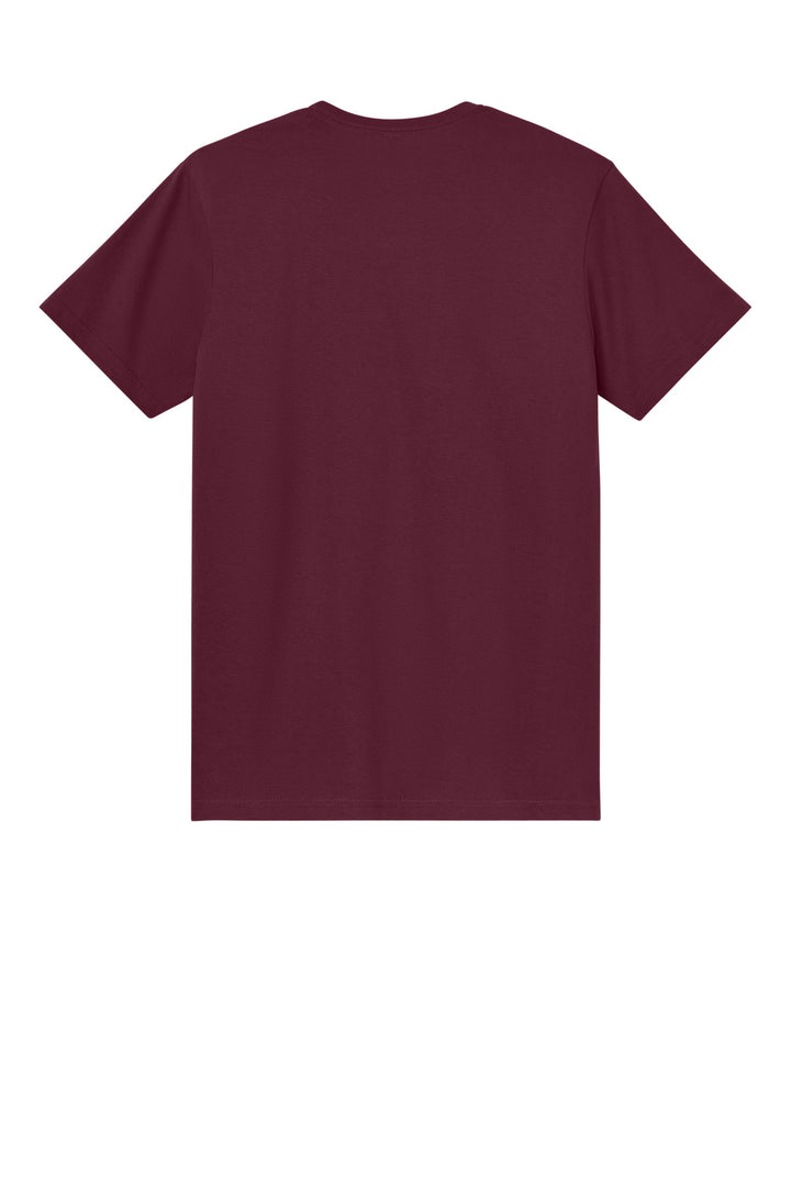 Rear View of Maroon Gildan Light Cotton Tee 3000