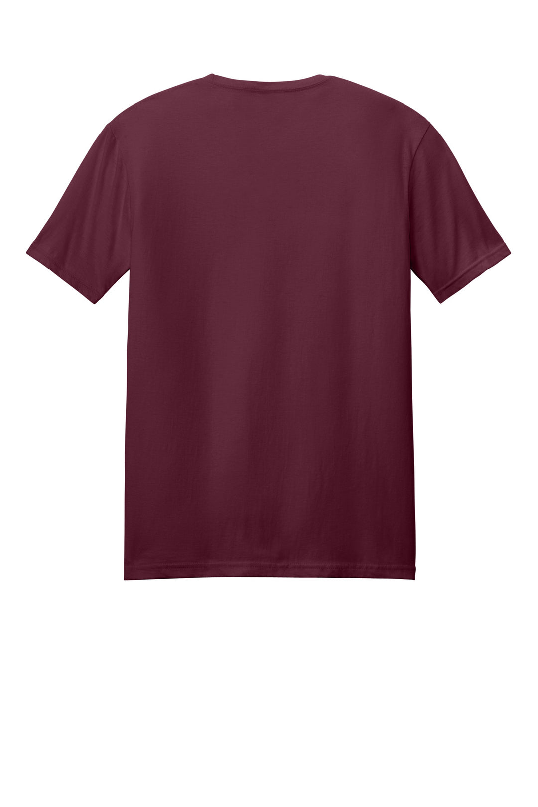 Rear View of Maroon Gildan Softstyle T-Shirt. 64000