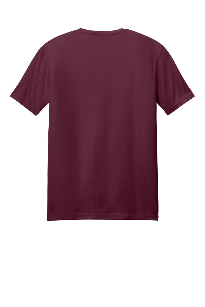 Rear View of Maroon Gildan Softstyle T-Shirt. 64000